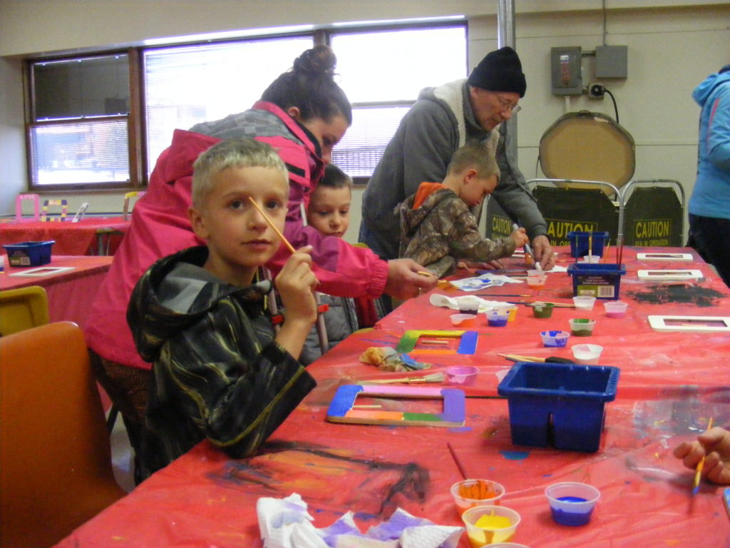 Our art room is the perfect space to plan a messy youth activity!