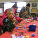 Our art room is the perfect space to plan a messy youth activity!
